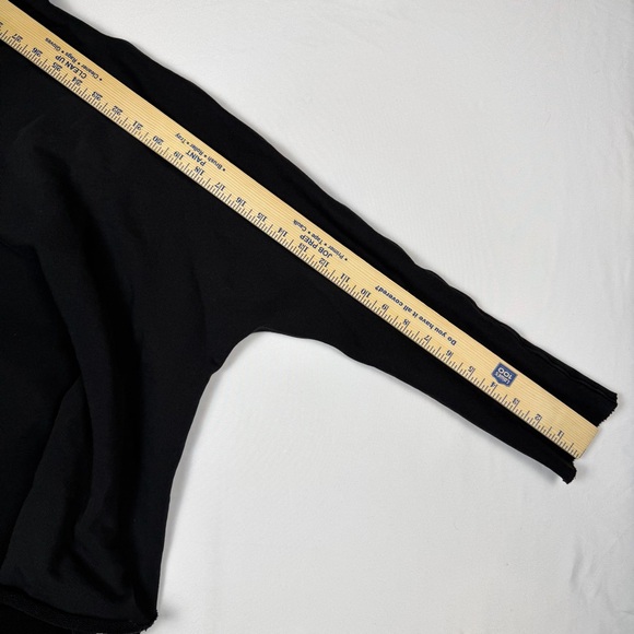 Frank & Eileen Effie Long Sleeve Funnel Neck Capelet Black Top Luxury Size M EUC - Picture 8 of 16